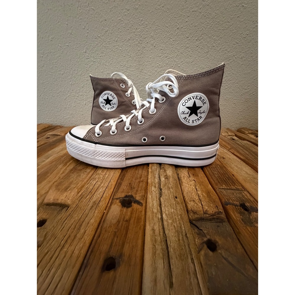 Converse Chuck Taylor All Star Platform High Top Size 8 Women Grey Brown A12309F